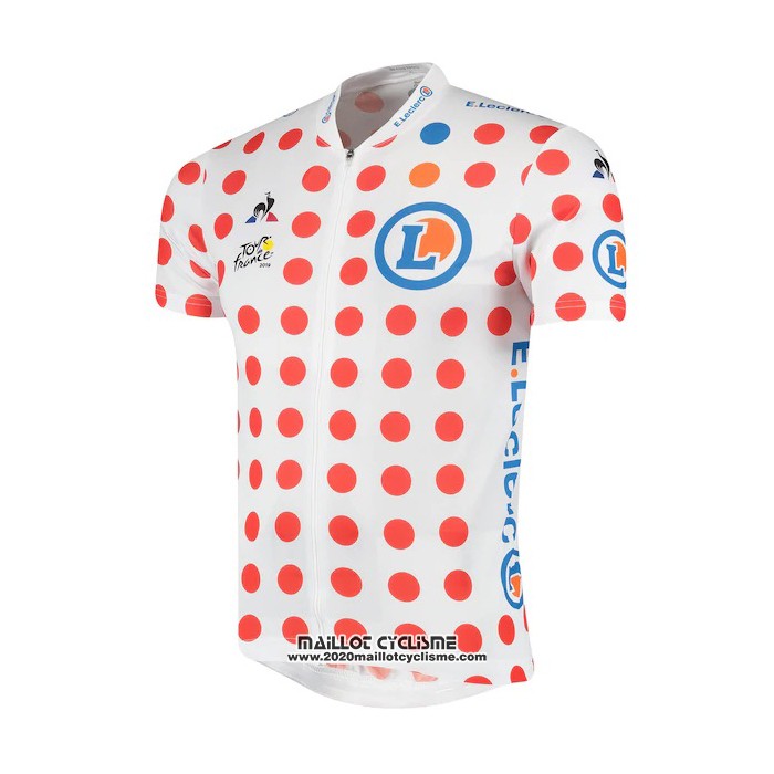2019 Maillot Ciclismo Tour de France Blanc Rouge Manches Courtes et Cuissard(3)